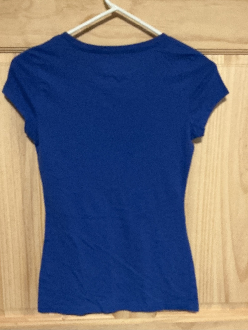 Wound Up Royal Blue Short-Sleeve Graphic Tee with Pink & Lavender Floral Art - Picture 3 of 3